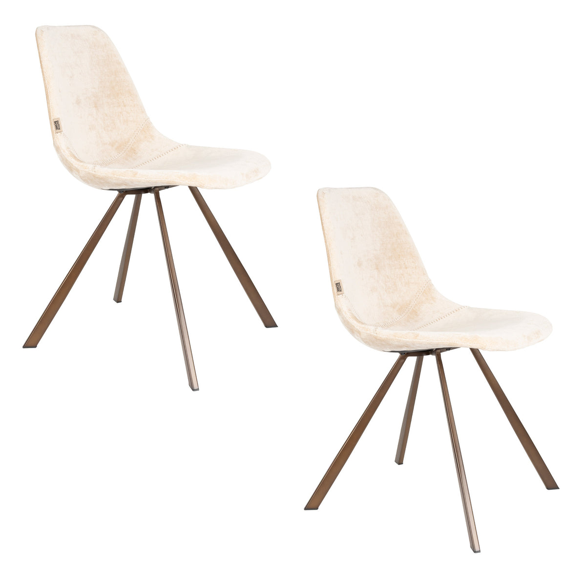Stuhl Franky in Beige präsentiert im Onlineshop von KAQTU Design AG. Stuhl ist von Dutchbone