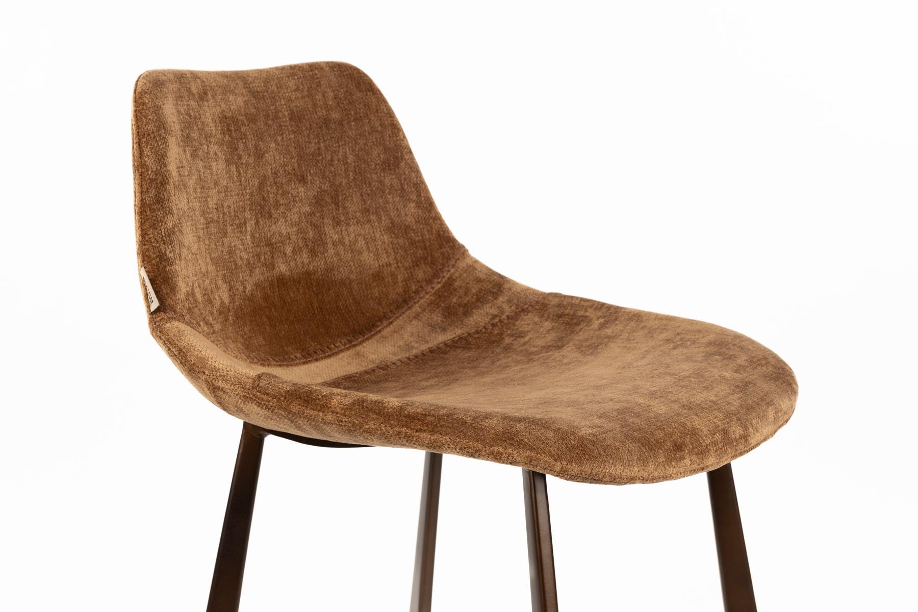 Barhocker Franky in Cognac präsentiert im Onlineshop von KAQTU Design AG. Barstuhl ist von Dutchbone