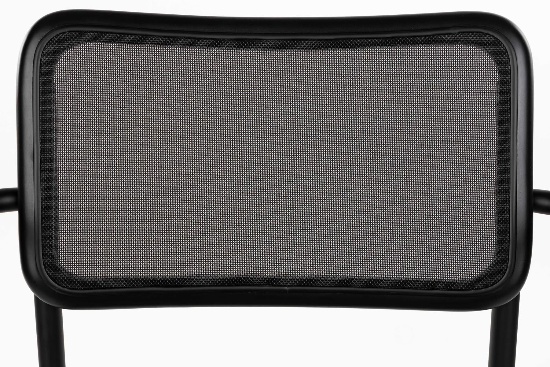 Armlehnstuhl Carree in Schwarz präsentiert im Onlineshop von KAQTU Design AG. Stuhl mit Armlehne ist von Dutchbone