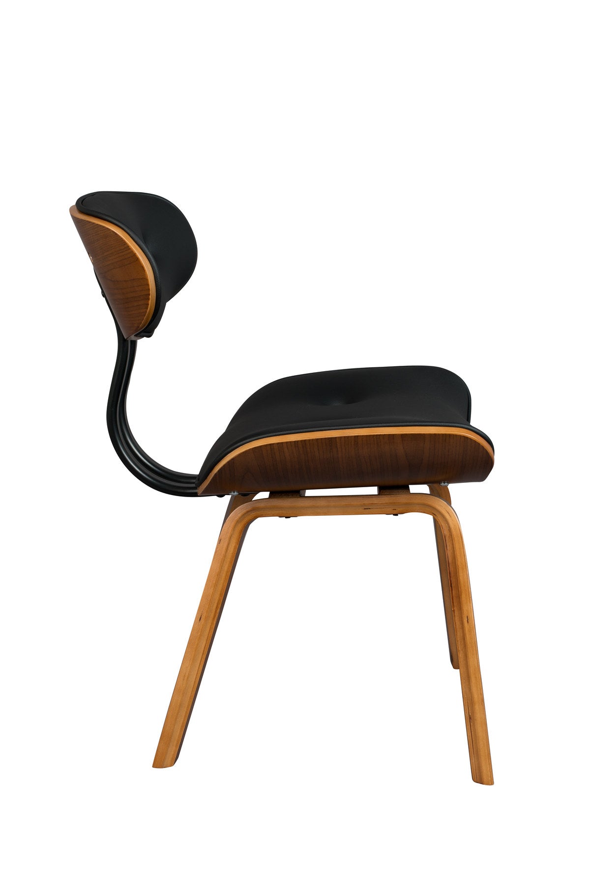 Stuhl Blackwood in Schwarz/Walnuss präsentiert im Onlineshop von KAQTU Design AG. Stuhl ist von Dutchbone