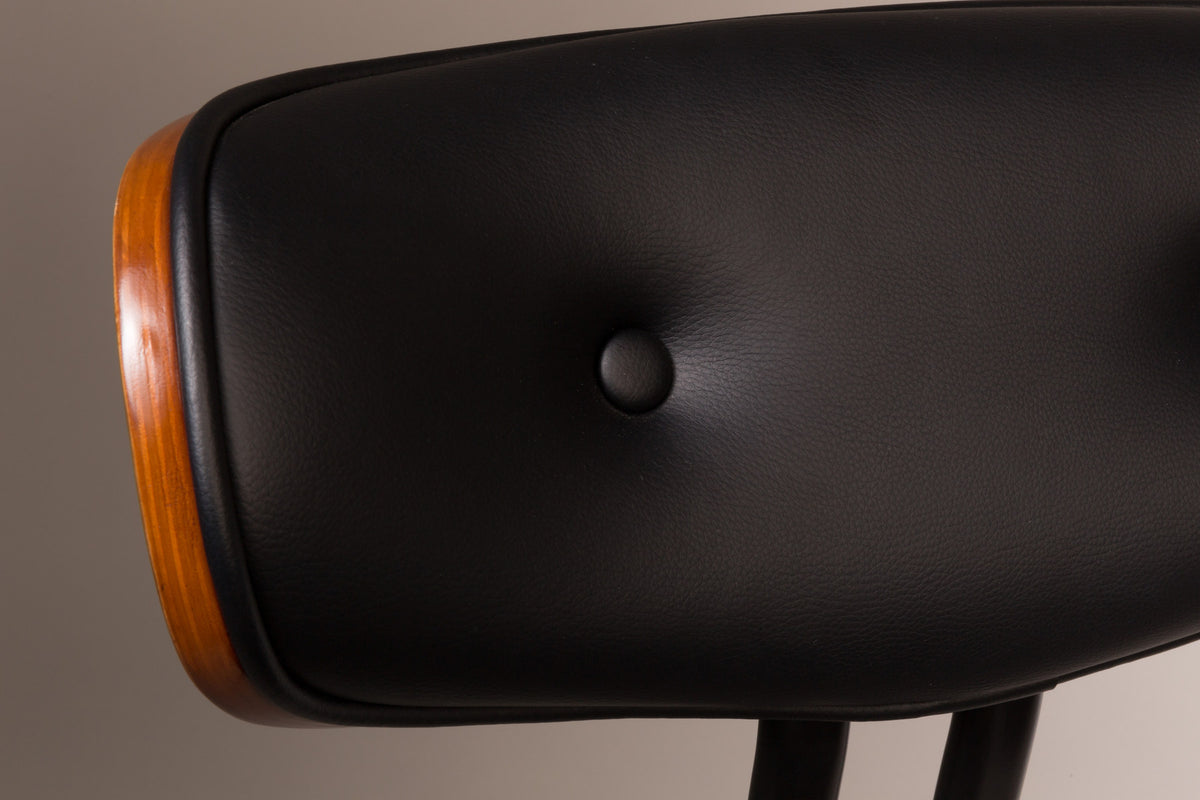 Stuhl Blackwood in Schwarz/Walnuss präsentiert im Onlineshop von KAQTU Design AG. Stuhl ist von Dutchbone
