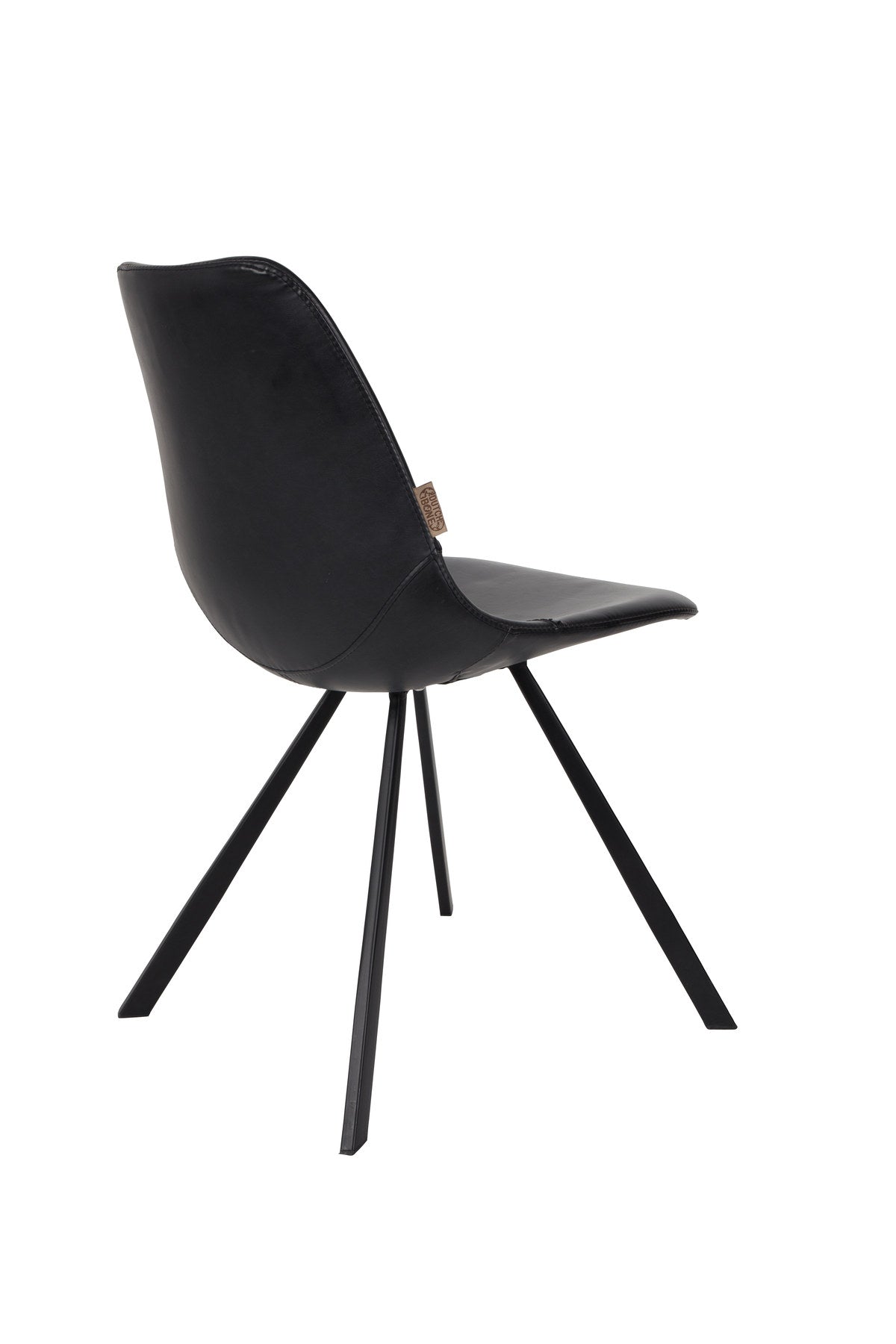 Stuhl Franky in Schwarz / Kunstleder präsentiert im Onlineshop von KAQTU Design AG. Stuhl ist von Dutchbone
