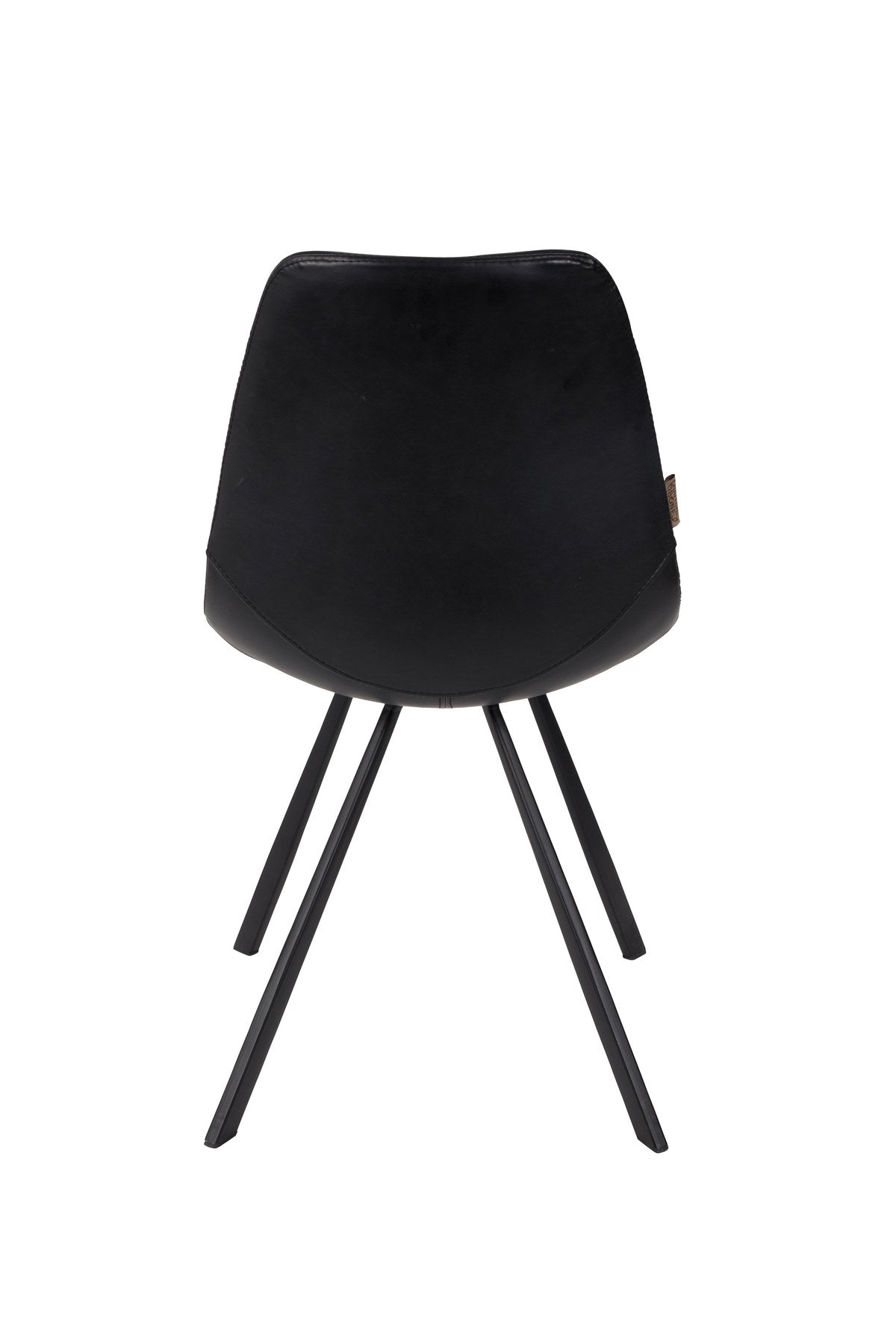 Stuhl Franky in Schwarz / Kunstleder präsentiert im Onlineshop von KAQTU Design AG. Stuhl ist von Dutchbone
