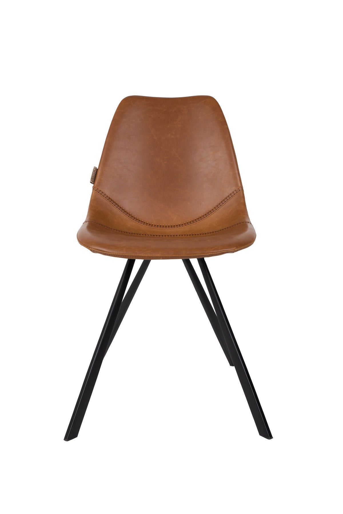 Stuhl Franky in Braun / Kunstleder präsentiert im Onlineshop von KAQTU Design AG. Stuhl ist von Dutchbone