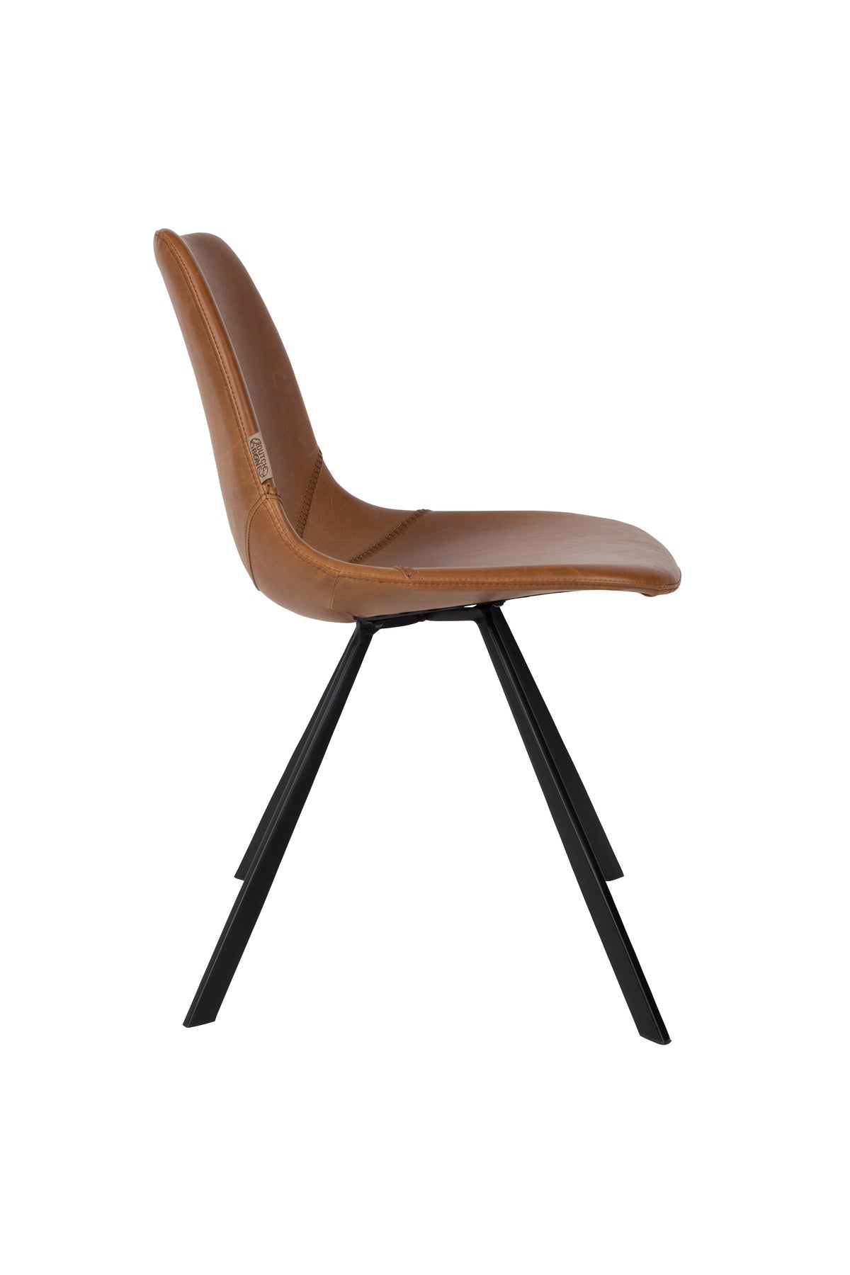 Stuhl Franky in Braun / Kunstleder präsentiert im Onlineshop von KAQTU Design AG. Stuhl ist von Dutchbone