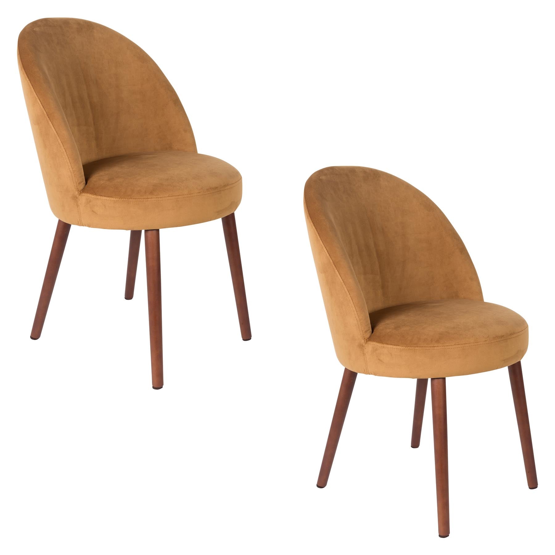 Stuhl Barbara in Camel präsentiert im Onlineshop von KAQTU Design AG. Stuhl ist von Dutchbone
