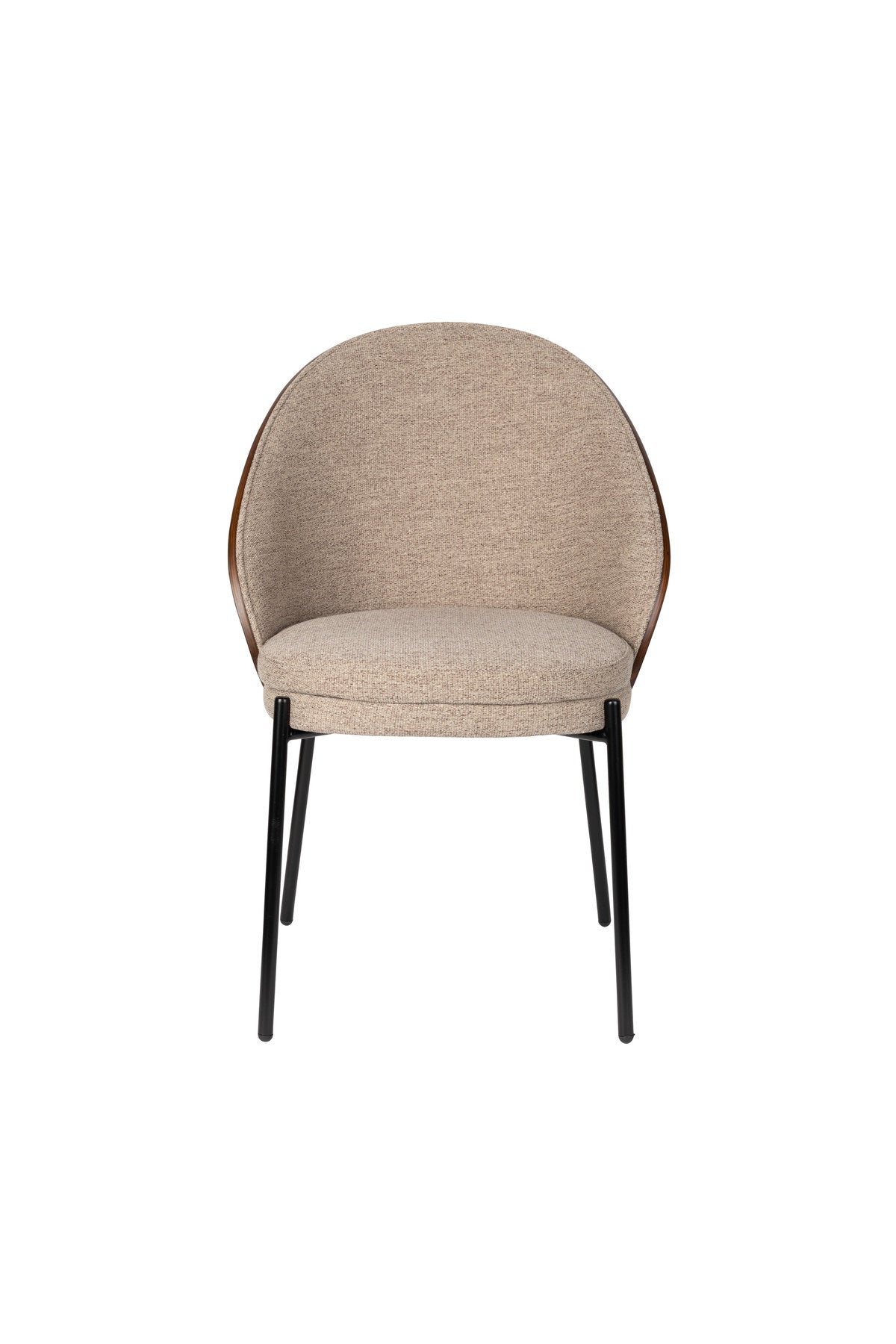 Stuhl Rodin in Beige / Schwarz präsentiert im Onlineshop von KAQTU Design AG. Schalenstuhl ist von Dutchbone