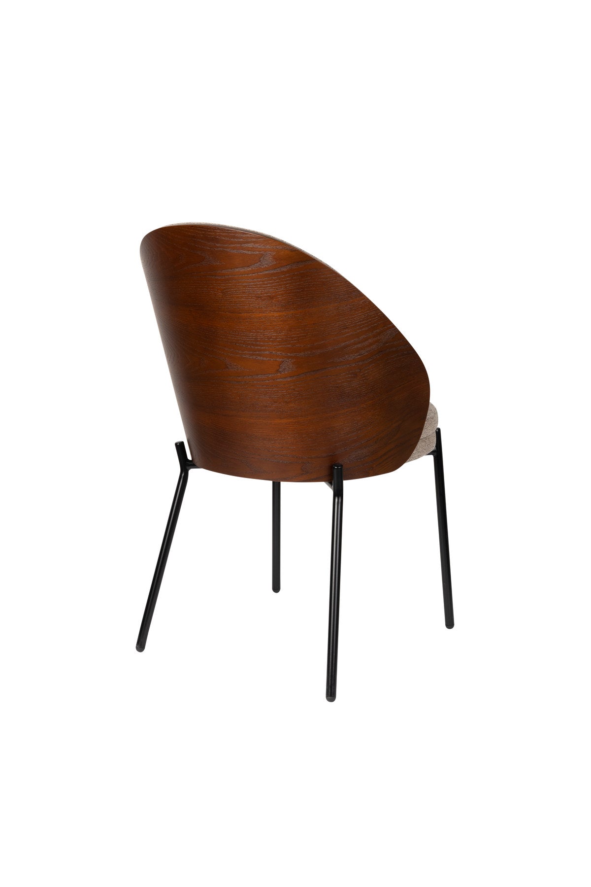 Stuhl Rodin in Beige / Schwarz präsentiert im Onlineshop von KAQTU Design AG. Schalenstuhl ist von Dutchbone