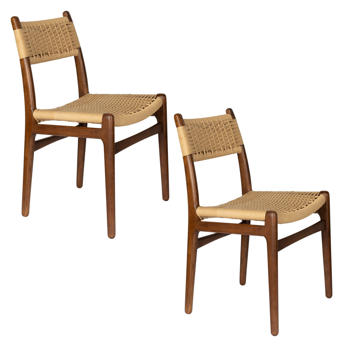 Stuhl Cecile in Braun präsentiert im Onlineshop von KAQTU Design AG. Stuhl ist von Dutchbone