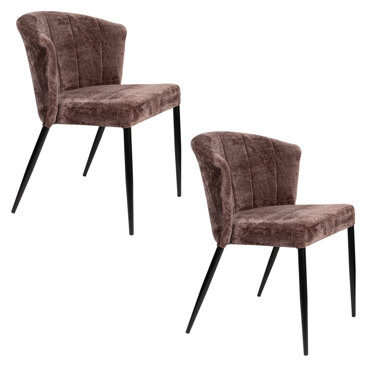 Stuhl Georgia Lila in Lila präsentiert im Onlineshop von KAQTU Design AG. Stuhl ist von Dutchbone