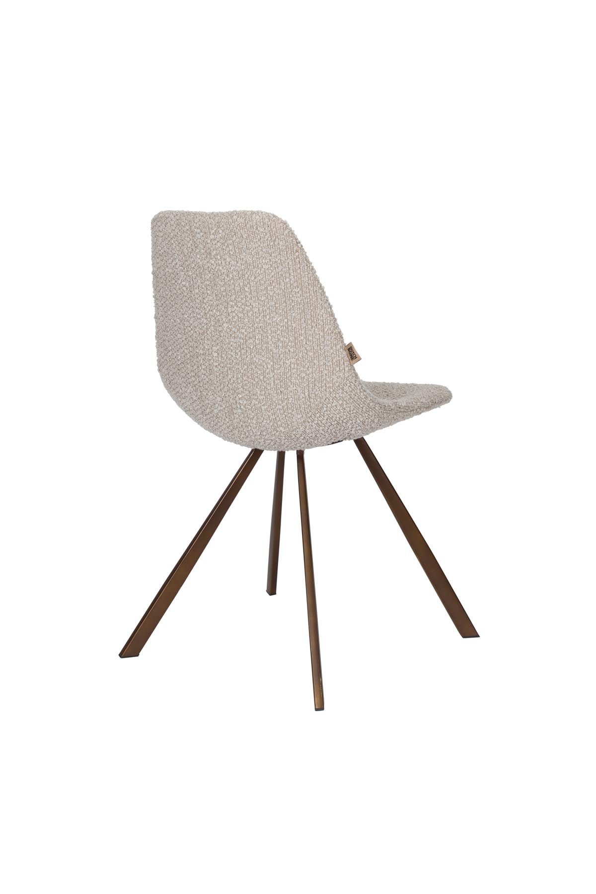 Franky Stuhl Bouclé in Schwarz präsentiert im Onlineshop von KAQTU Design AG. Stuhl ist von Dutchbone
