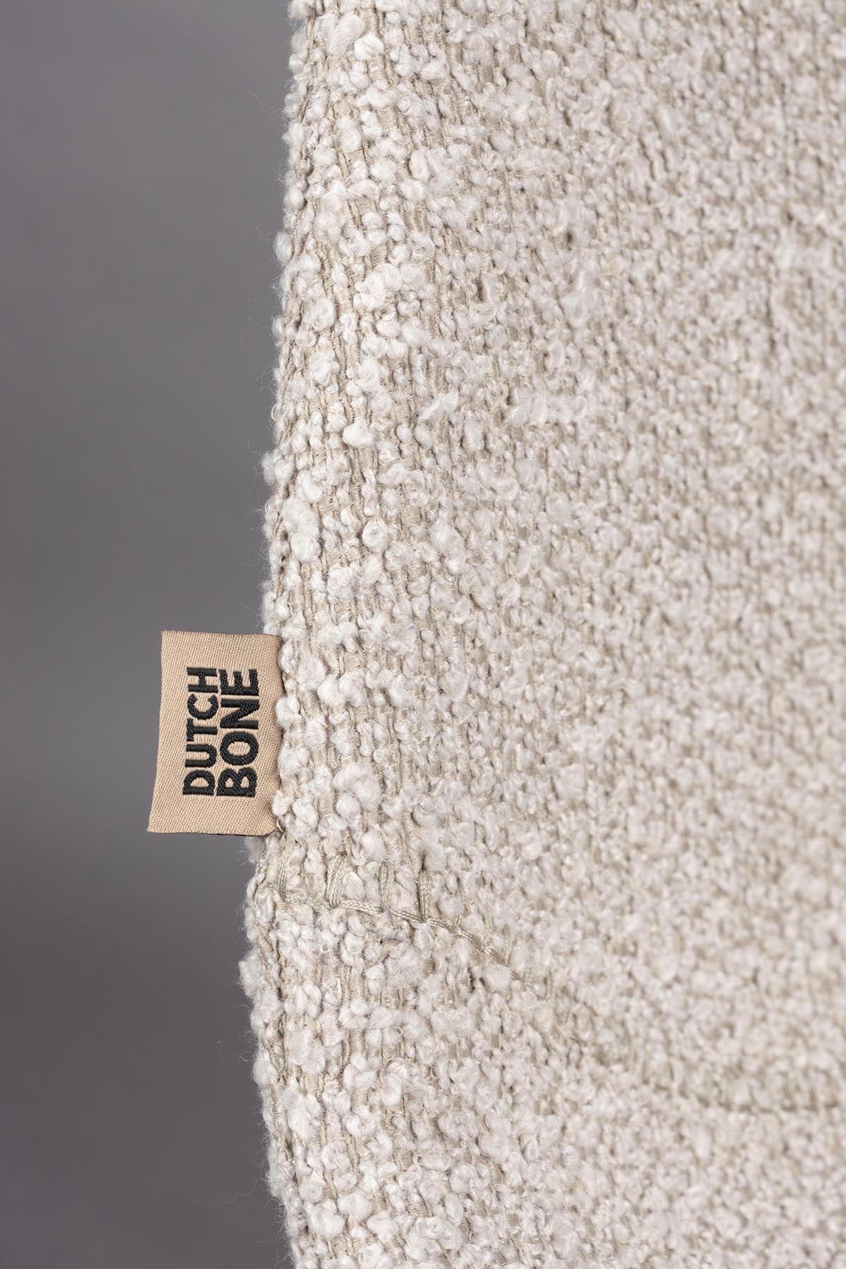 Franky Stuhl Bouclé in Schwarz präsentiert im Onlineshop von KAQTU Design AG. Stuhl ist von Dutchbone