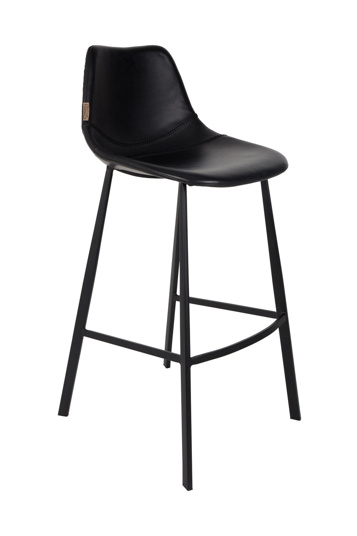 Barstuhl Franky in Schwarz / Kunstleder präsentiert im Onlineshop von KAQTU Design AG. Barstuhl ist von Dutchbone