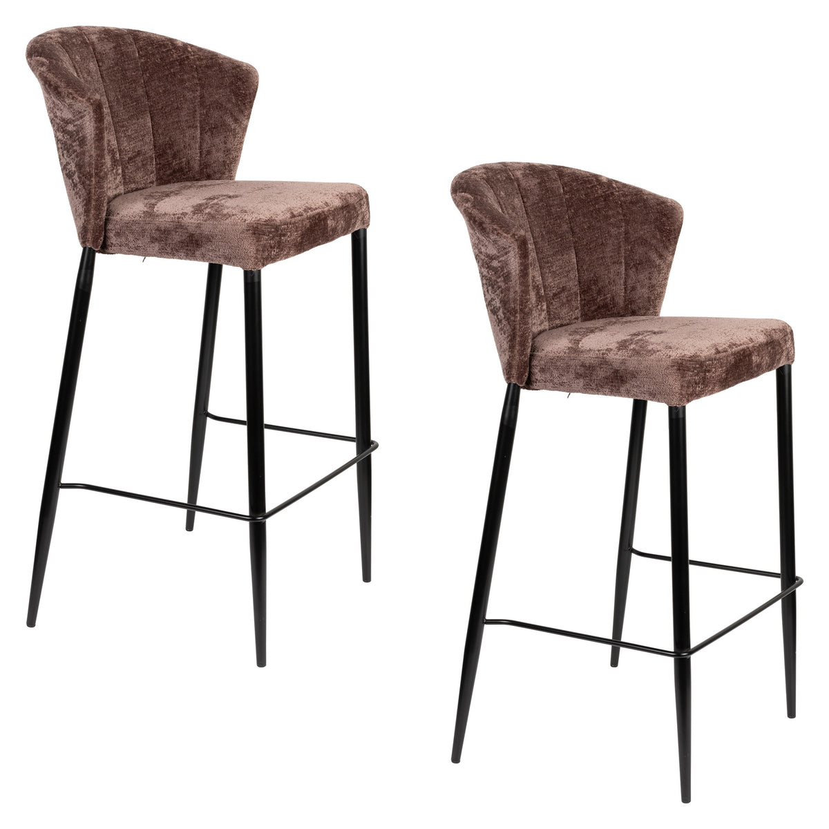 Barhocker Georgia Lila in Lila präsentiert im Onlineshop von KAQTU Design AG. Barstuhl ist von Dutchbone