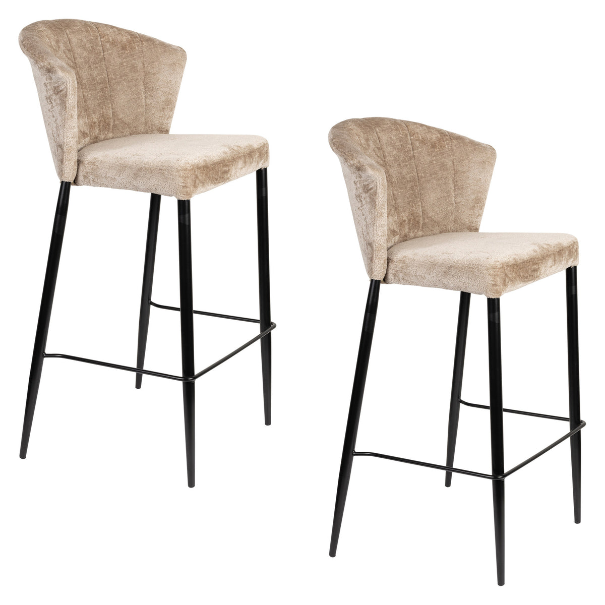 Barhocker Georgia Beige in Beige präsentiert im Onlineshop von KAQTU Design AG. Barstuhl ist von Dutchbone