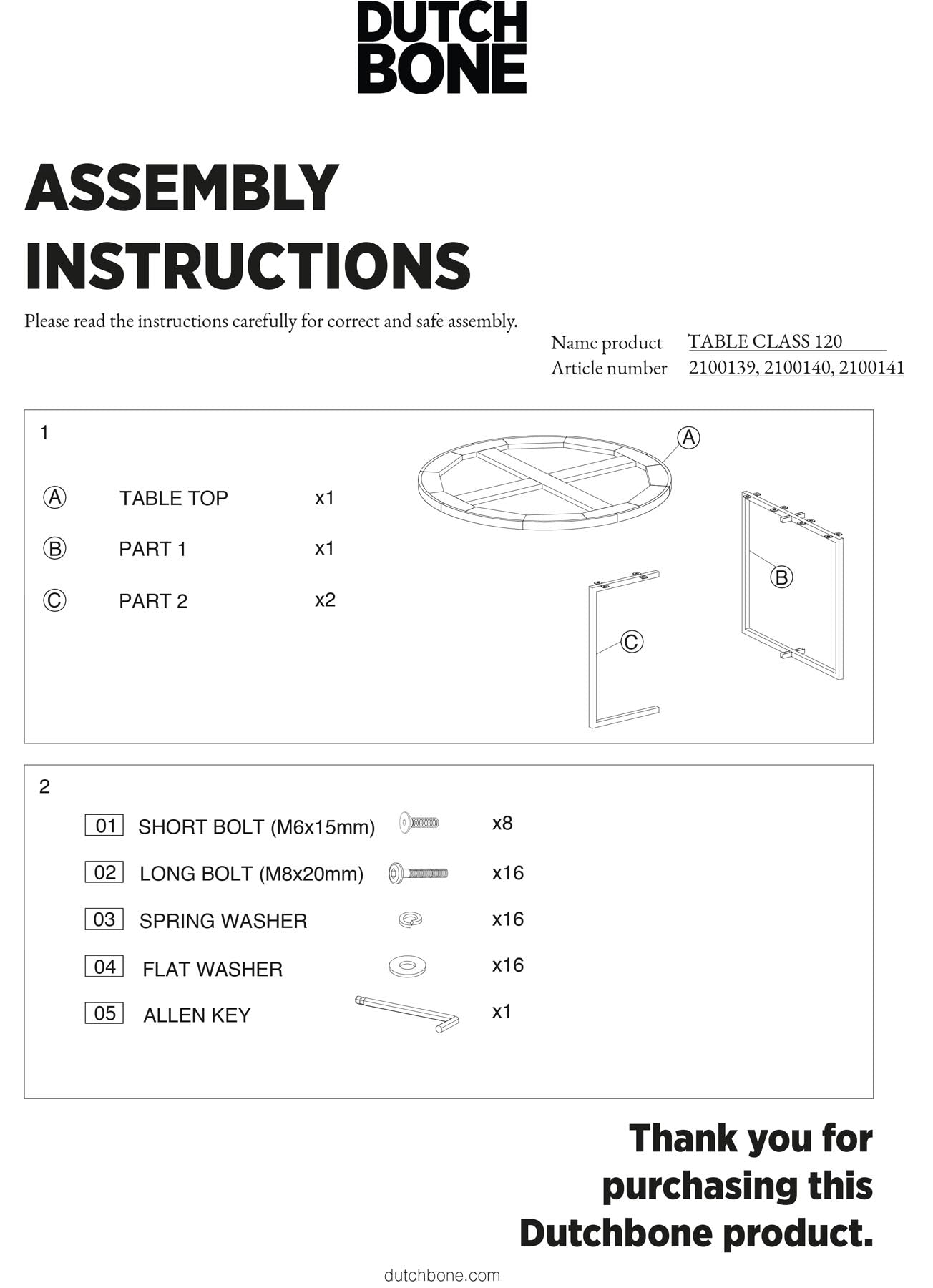 Runder Tisch Class in Natur präsentiert im Onlineshop von KAQTU Design AG. Esstisch ist von Dutchbone