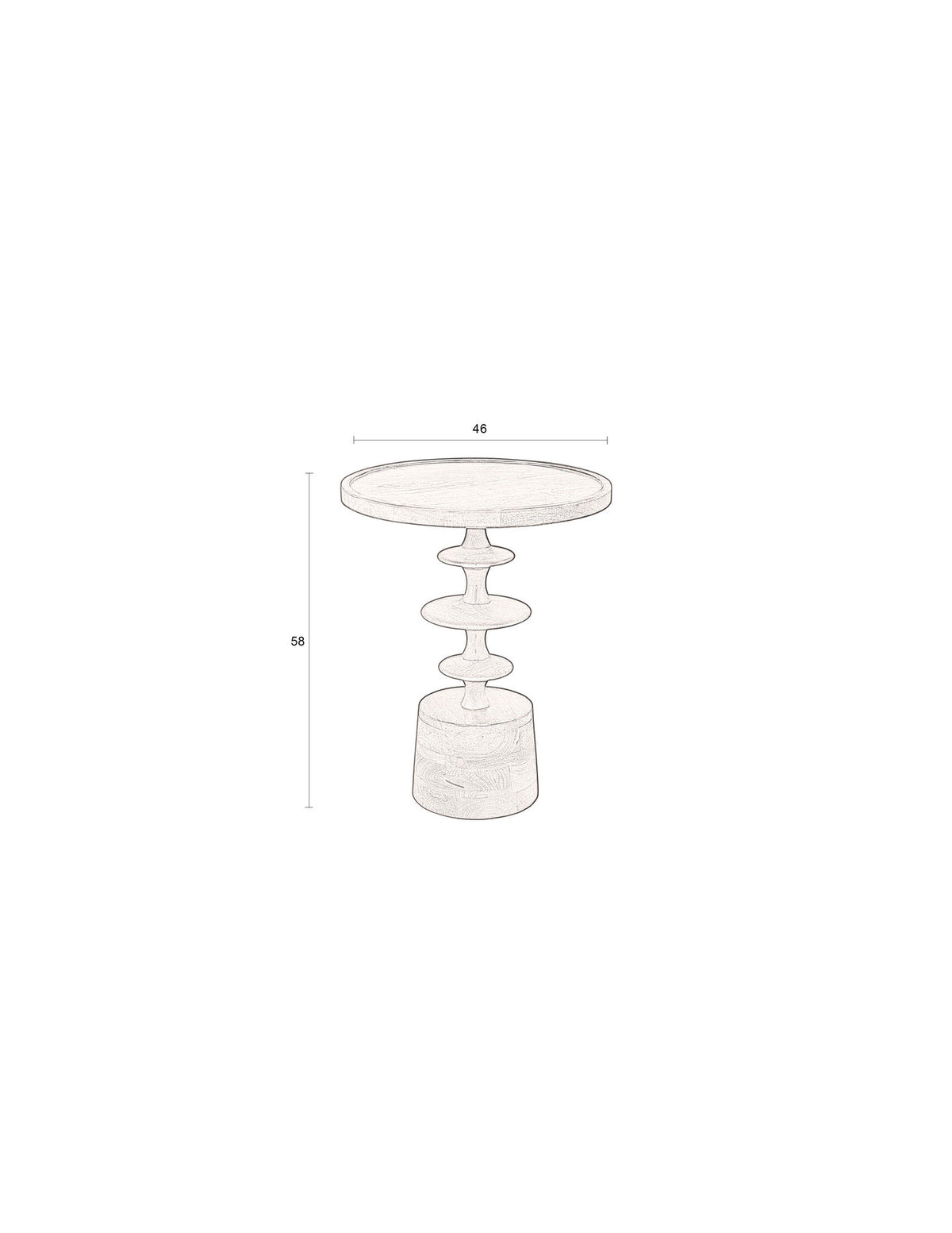 Beistelltisch Cath in Walnuss präsentiert im Onlineshop von KAQTU Design AG. Beistelltisch ist von Dutchbone