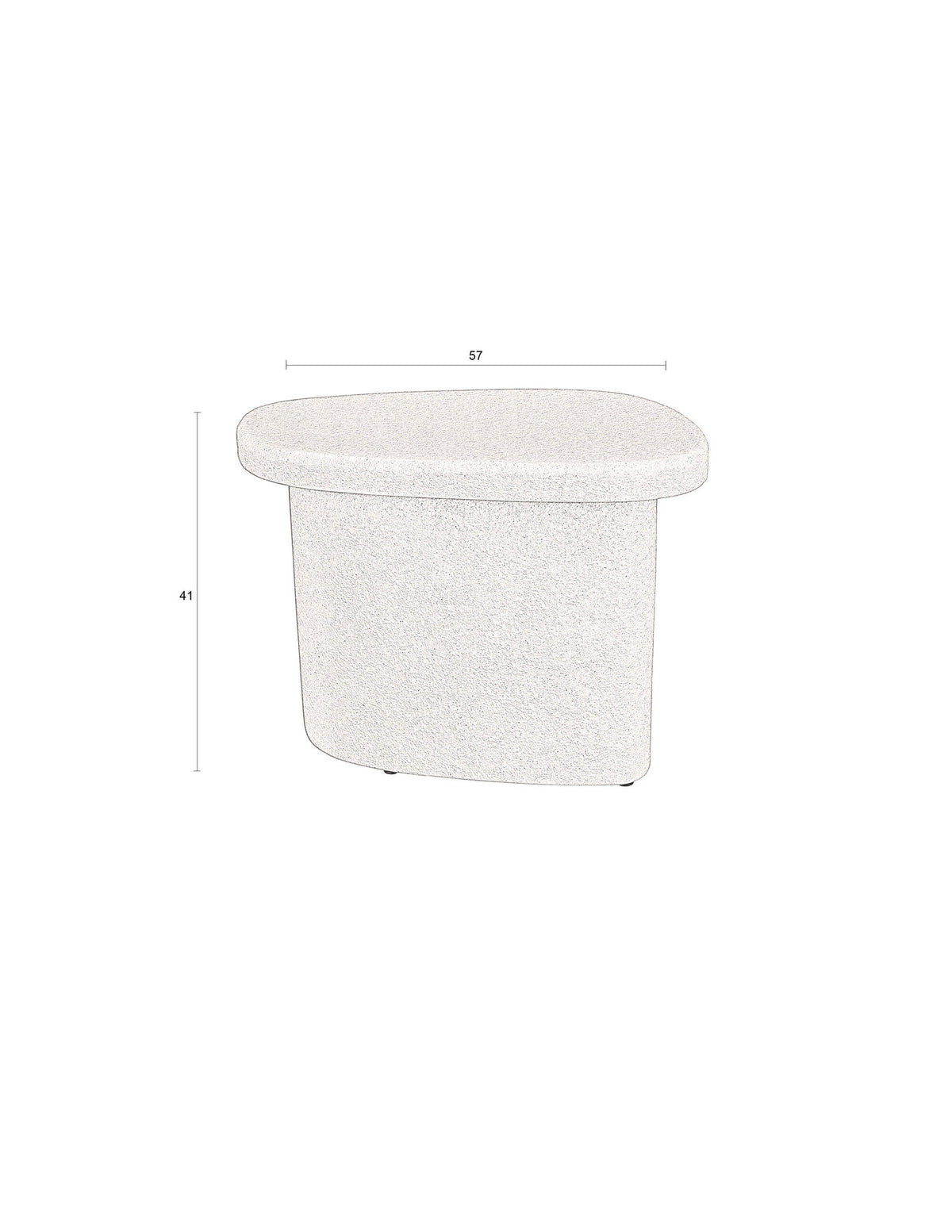 Beistelltisch Veda High in Beige präsentiert im Onlineshop von KAQTU Design AG. Beistelltisch ist von Dutchbone