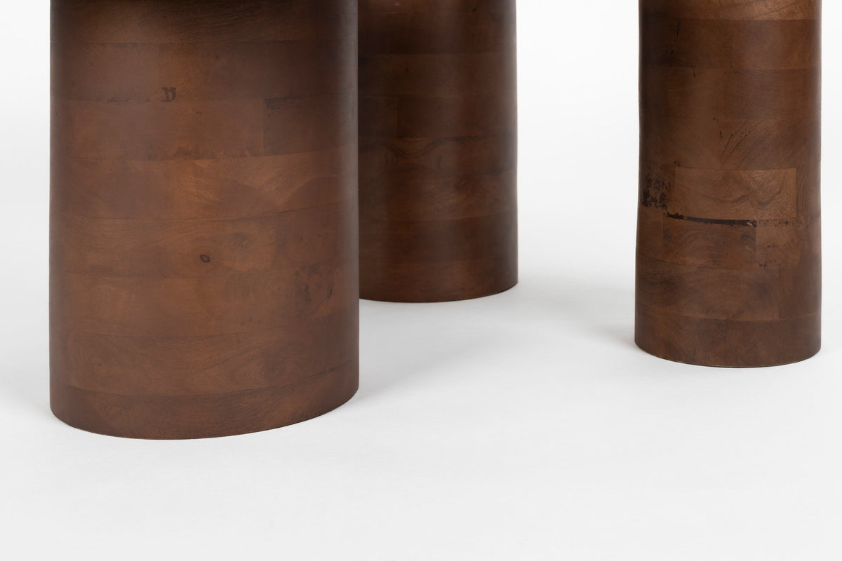 Beistelltisch Suki (3er-Set) in Braun präsentiert im Onlineshop von KAQTU Design AG. Couchtisch ist von Dutchbone