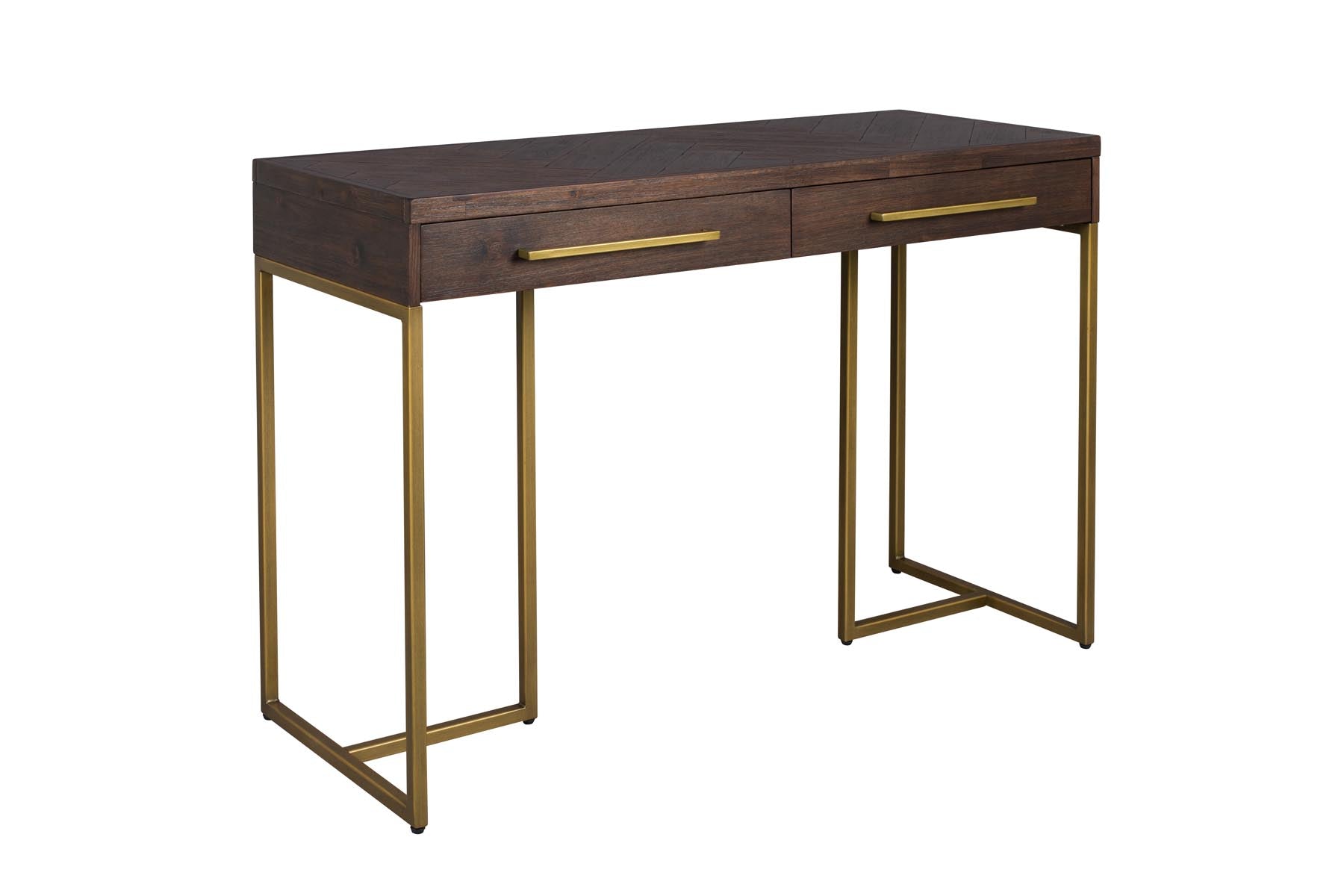 Konsolentisch Class in Braun/Messing präsentiert im Onlineshop von KAQTU Design AG. Schreibtisch ist von Dutchbone