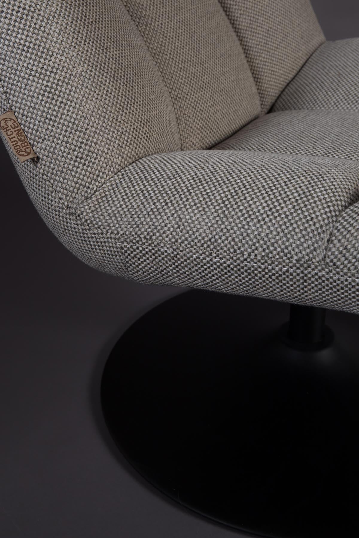 Loungesessel Bar in Grau präsentiert im Onlineshop von KAQTU Design AG. Sessel ist von Dutchbone