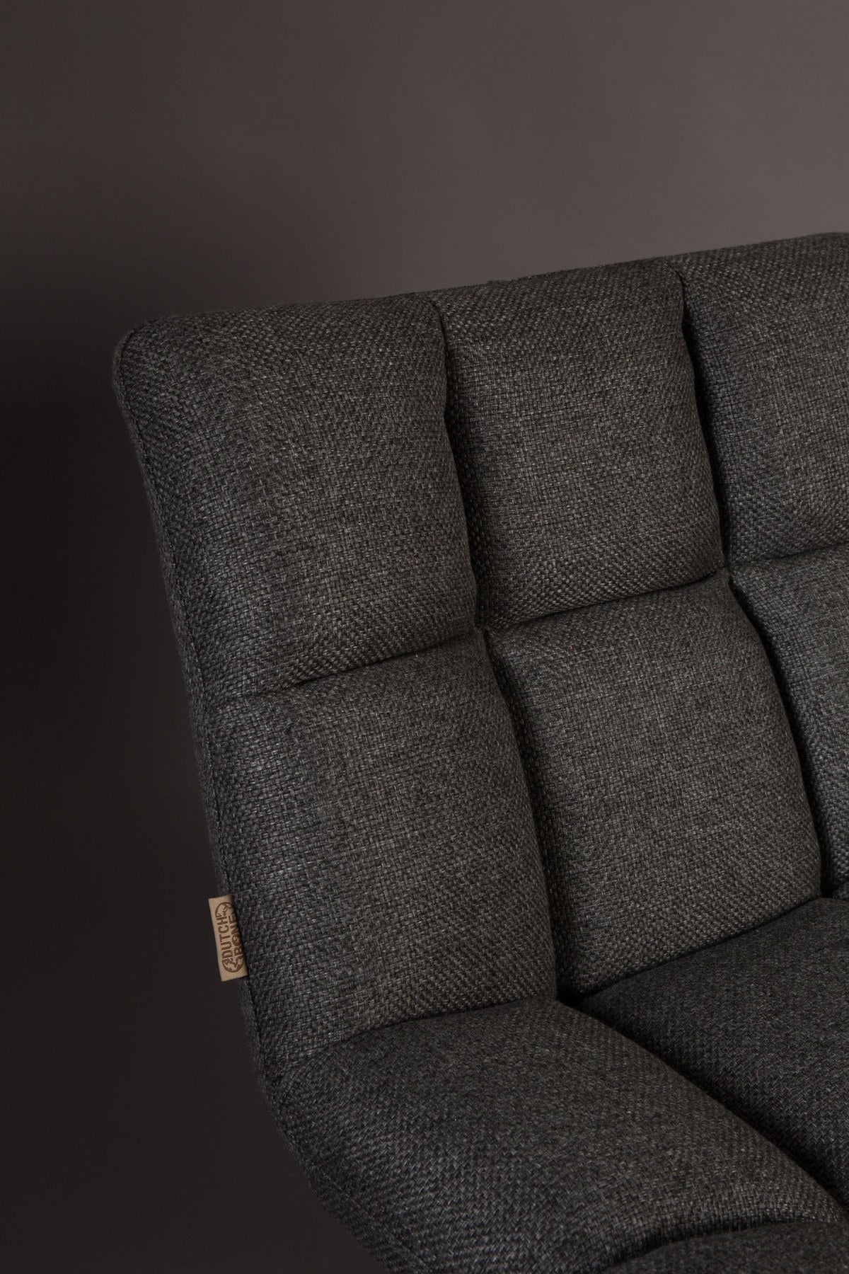 Loungesessel Bar in Dunkelgrau präsentiert im Onlineshop von KAQTU Design AG. Sessel ist von Dutchbone