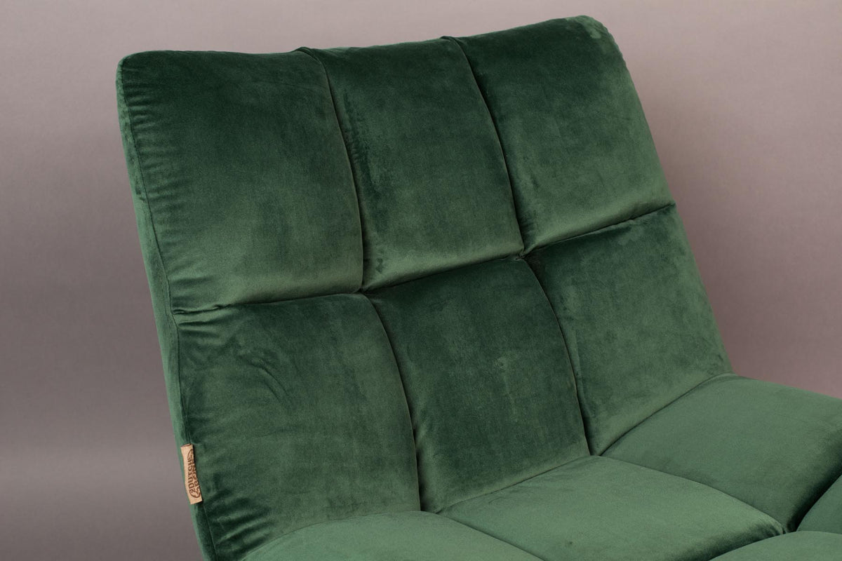 Loungesessel Bar Velvet in Grün präsentiert im Onlineshop von KAQTU Design AG. Sessel ist von Dutchbone