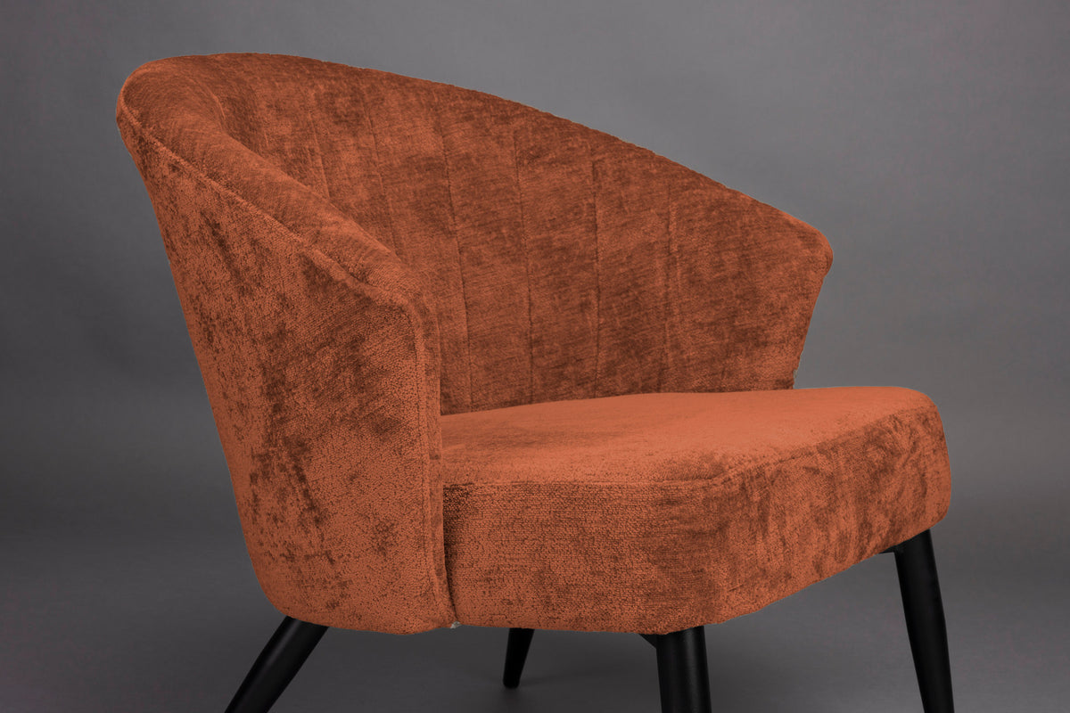 Loungesessel Georgia Terra in Rot präsentiert im Onlineshop von KAQTU Design AG. Sessel mit Armlehnen ist von Dutchbone