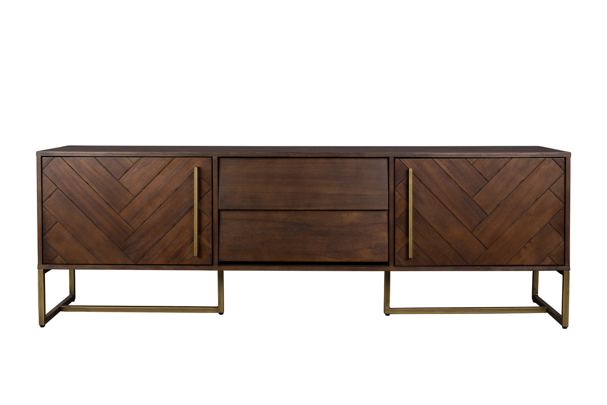 Sideboard Class Low in Braun/Messing präsentiert im Onlineshop von KAQTU Design AG. Sideboard ist von Dutchbone