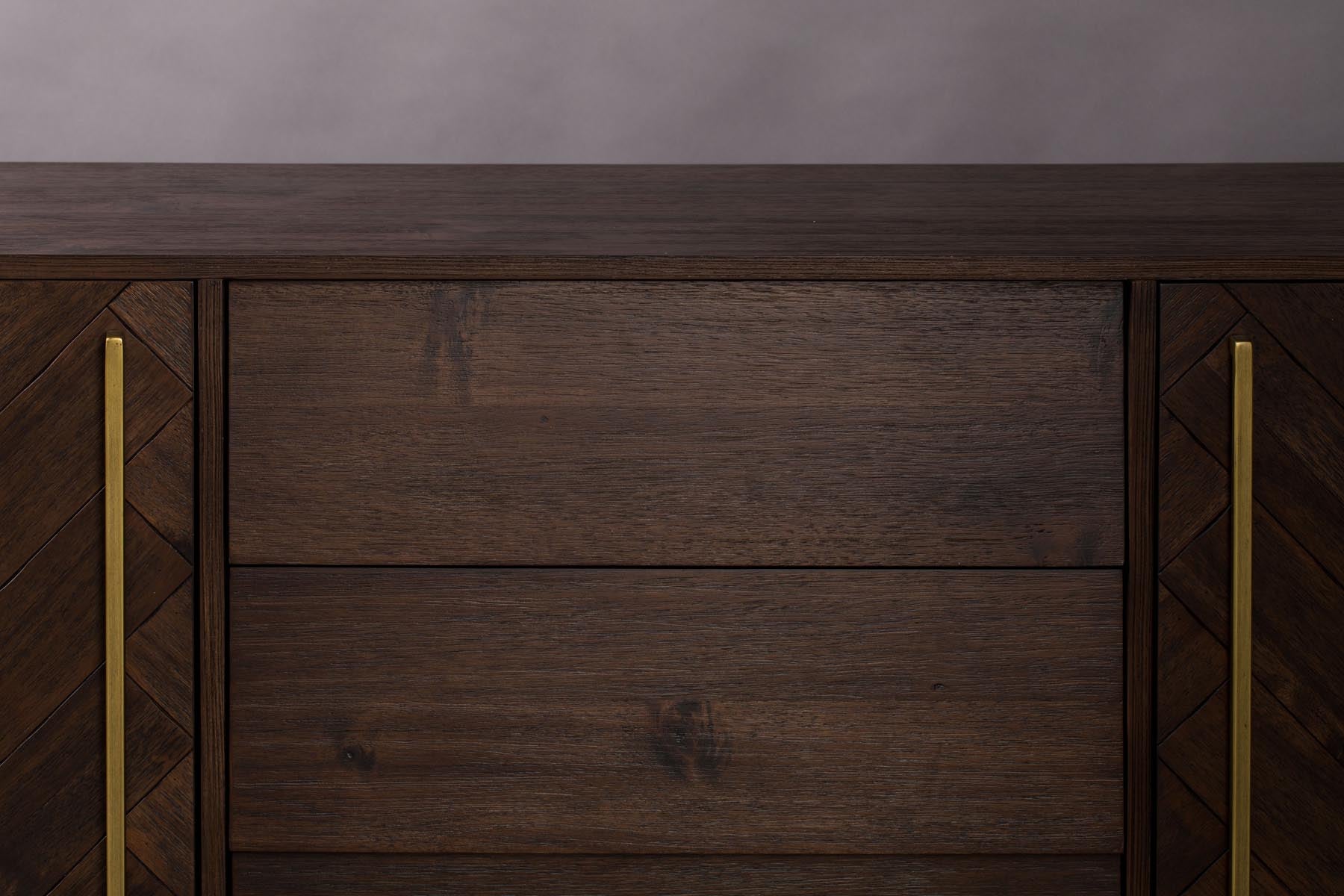 Sideboard Class High in Braun/Messing präsentiert im Onlineshop von KAQTU Design AG. Sideboard ist von Dutchbone