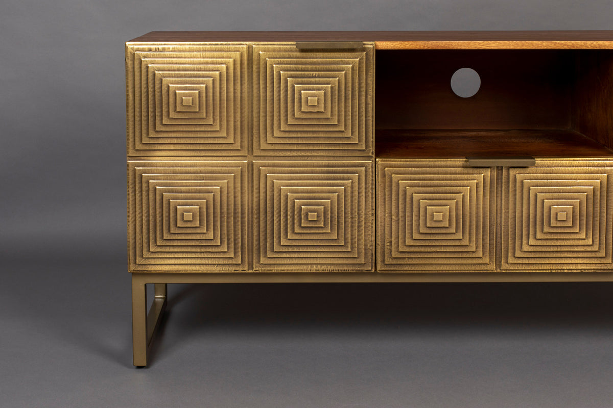 Sideboard Volan in Gold präsentiert im Onlineshop von KAQTU Design AG. Sideboard ist von Dutchbone