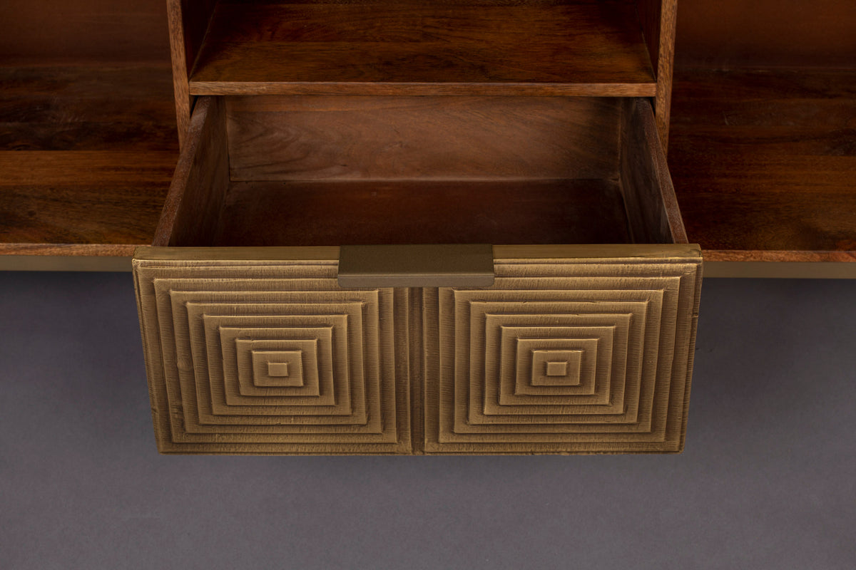 Sideboard Volan in Gold präsentiert im Onlineshop von KAQTU Design AG. Sideboard ist von Dutchbone