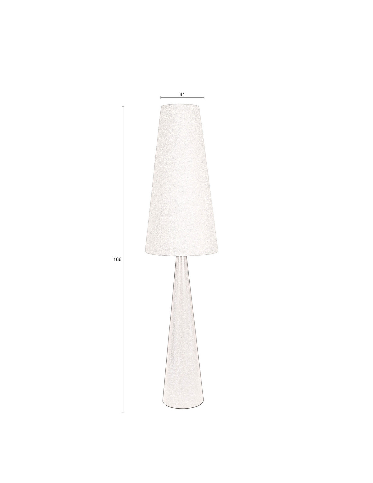 Stehleuchte Miki Bouclé in Beige präsentiert im Onlineshop von KAQTU Design AG. Stehleuchte ist von Dutchbone