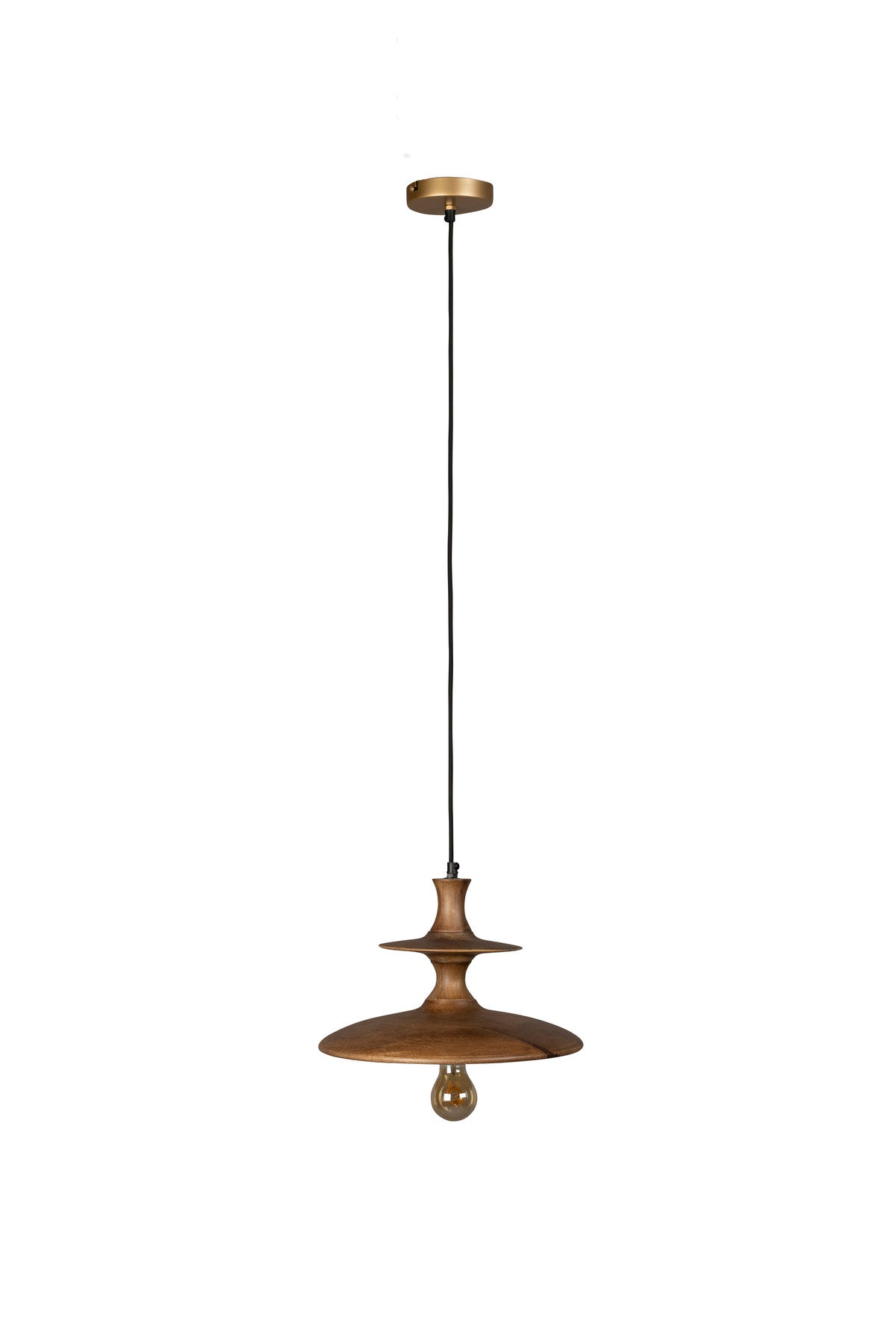 Pendellampe Cath S in Walnuss präsentiert im Onlineshop von KAQTU Design AG. Pendelleuchte ist von Dutchbone