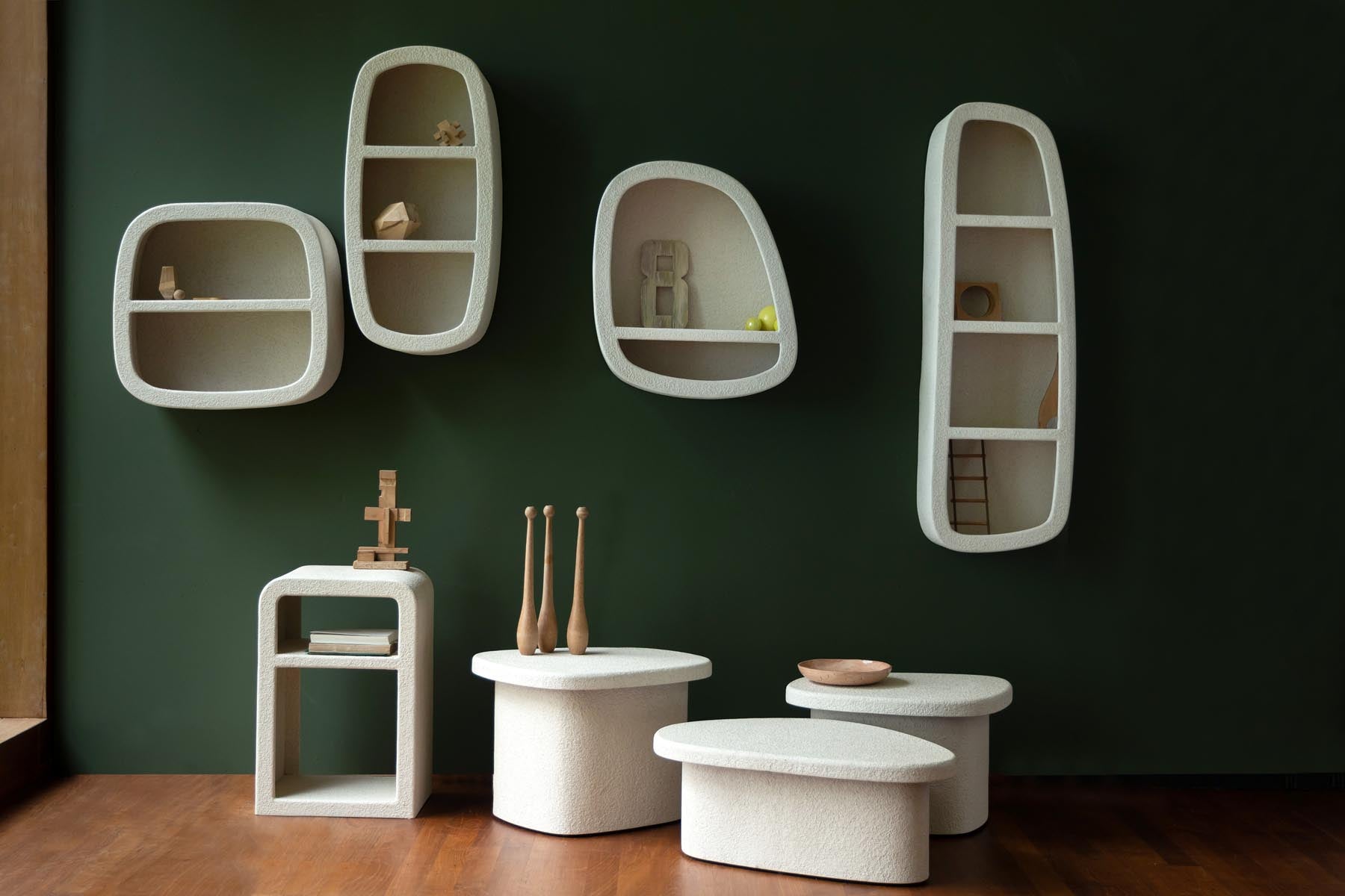 Wandregal Veda 1 Shelf in Beige präsentiert im Onlineshop von KAQTU Design AG. Wandregal ist von Dutchbone