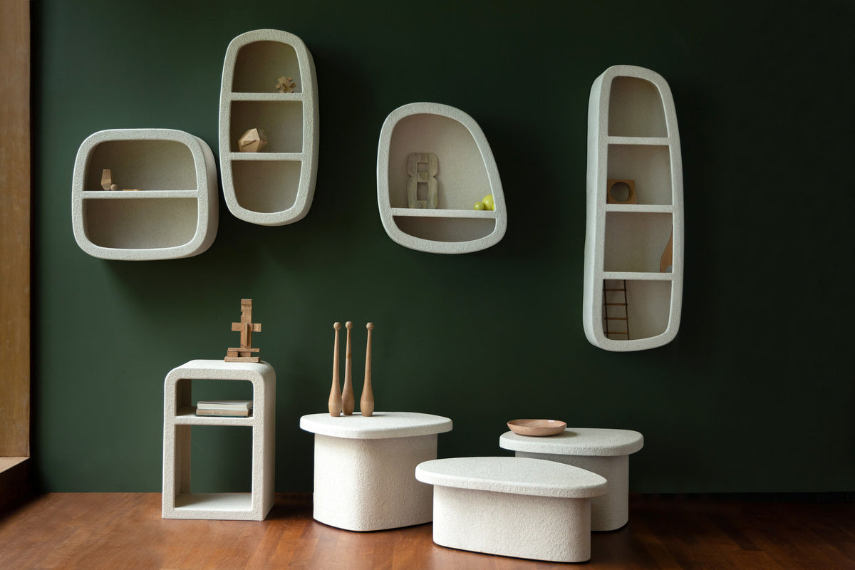 Wandregal Veda 2 Shelves in Beige präsentiert im Onlineshop von KAQTU Design AG. Wandregal ist von Dutchbone
