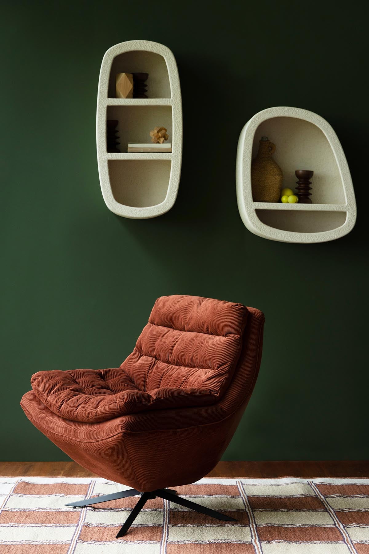 Wandregal Veda 2 Shelves in Beige präsentiert im Onlineshop von KAQTU Design AG. Wandregal ist von Dutchbone