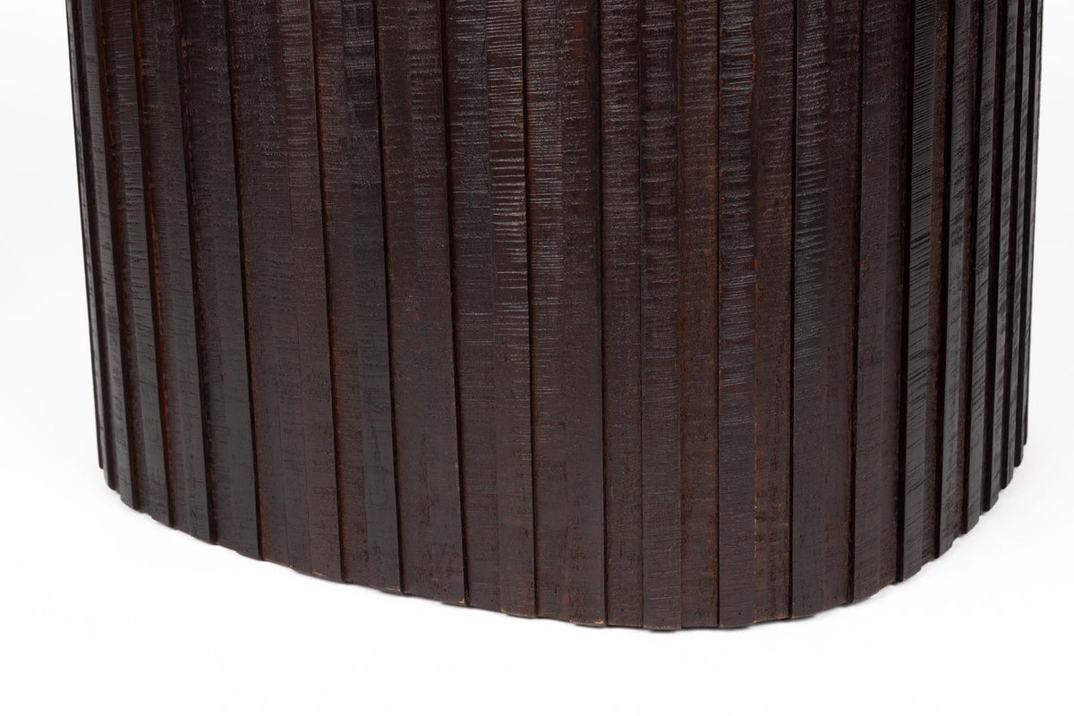 Sitzpouf mit Stauraum Bay Low in Braun präsentiert im Onlineshop von KAQTU Design AG. Pouf ist von Dutchbone