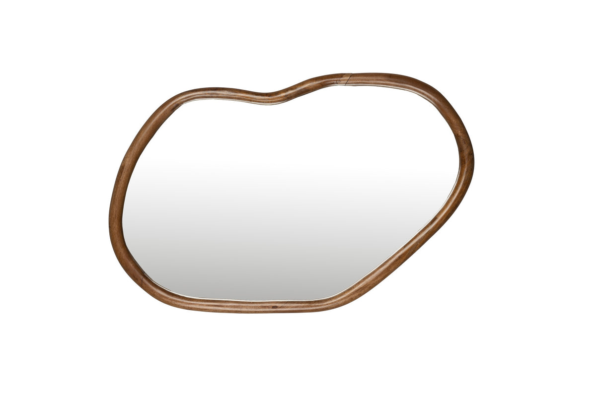 Spiegel Ashley in Walnuss präsentiert im Onlineshop von KAQTU Design AG. Wandspiegel ist von Dutchbone