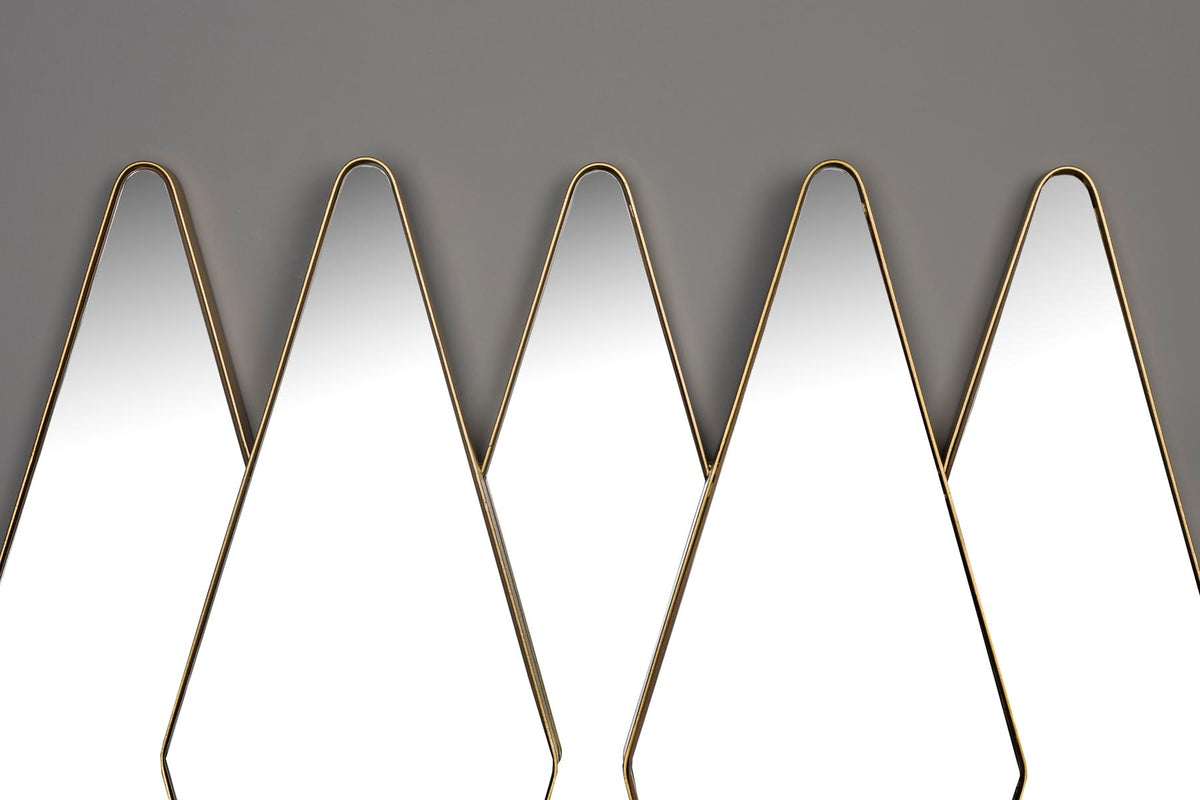 Spiegel Kyoko in Gold präsentiert im Onlineshop von KAQTU Design AG. Wandspiegel ist von Dutchbone