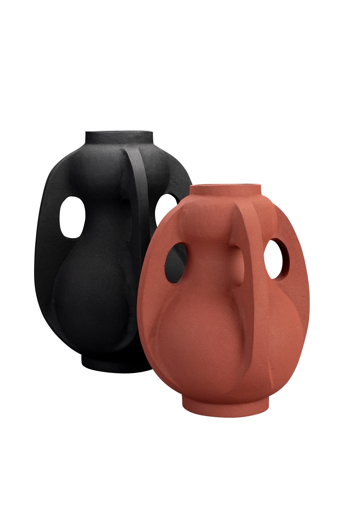 Vase Thiago M Terra in Rot präsentiert im Onlineshop von KAQTU Design AG. Vase ist von Dutchbone