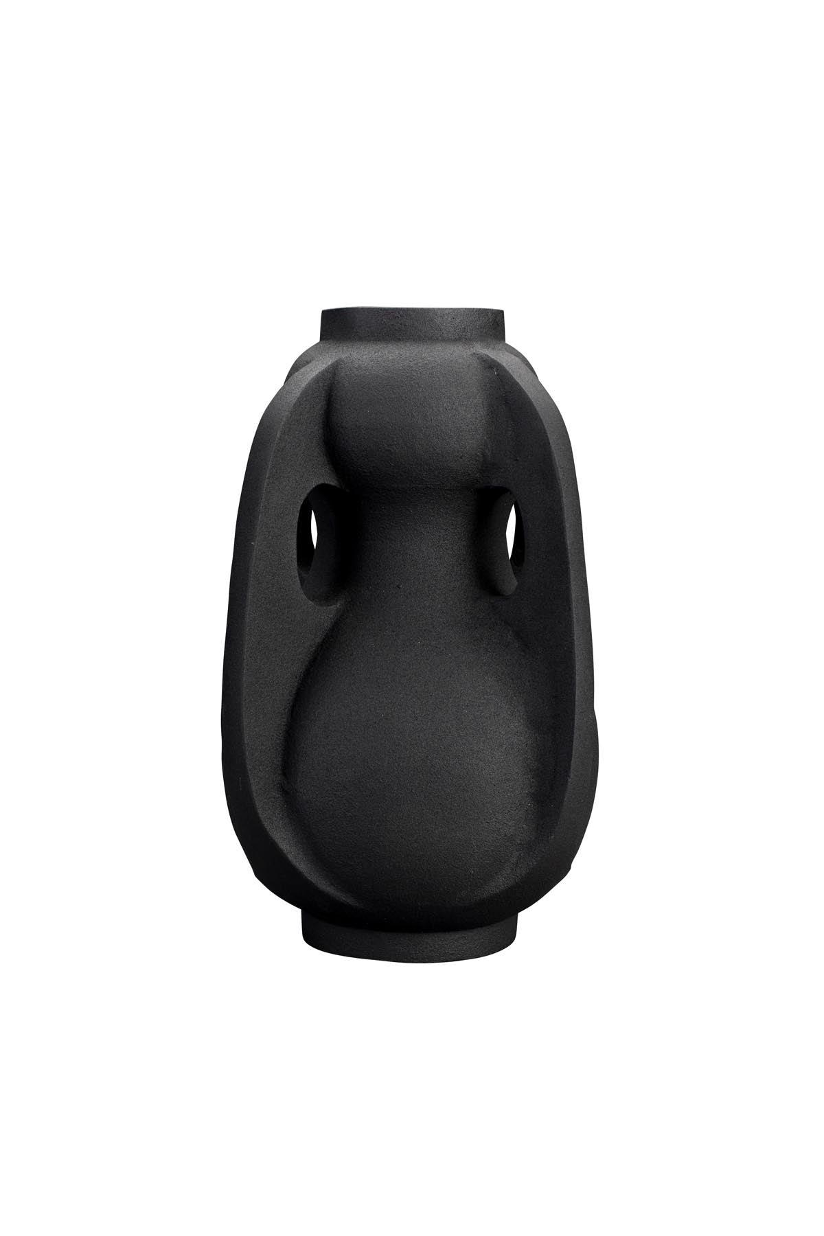 Vase Thiago L Schwarz in Schwarz präsentiert im Onlineshop von KAQTU Design AG. Vase ist von Dutchbone