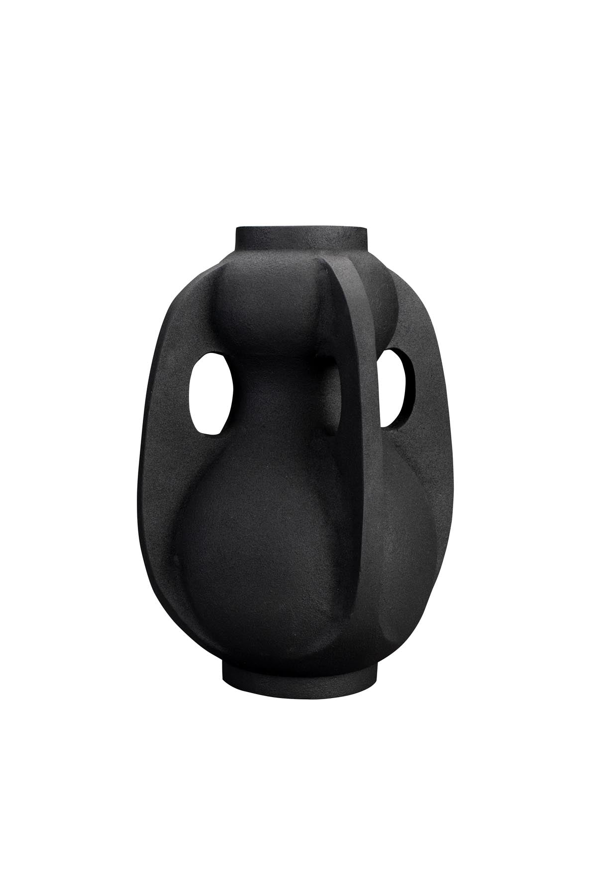 Vase Thiago L Schwarz in Schwarz präsentiert im Onlineshop von KAQTU Design AG. Vase ist von Dutchbone