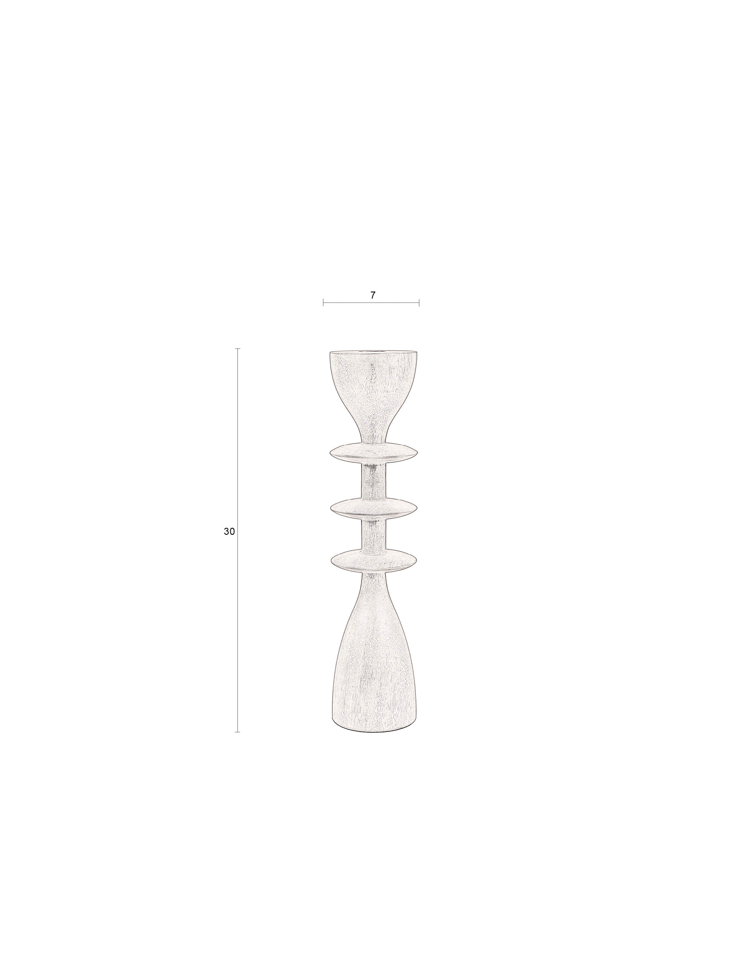 Kerzenhalter Pernilla in Braun präsentiert im Onlineshop von KAQTU Design AG. Kerzenständer ist von Dutchbone
