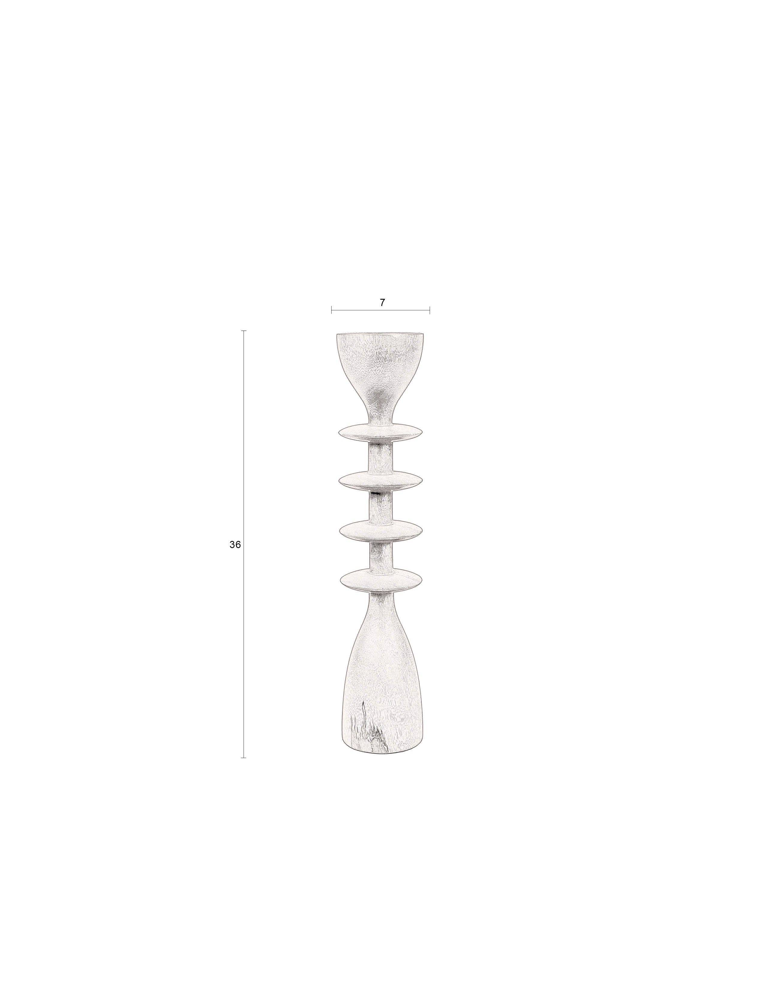 Kerzenhalter Pernilla in Braun präsentiert im Onlineshop von KAQTU Design AG. Kerzenständer ist von Dutchbone