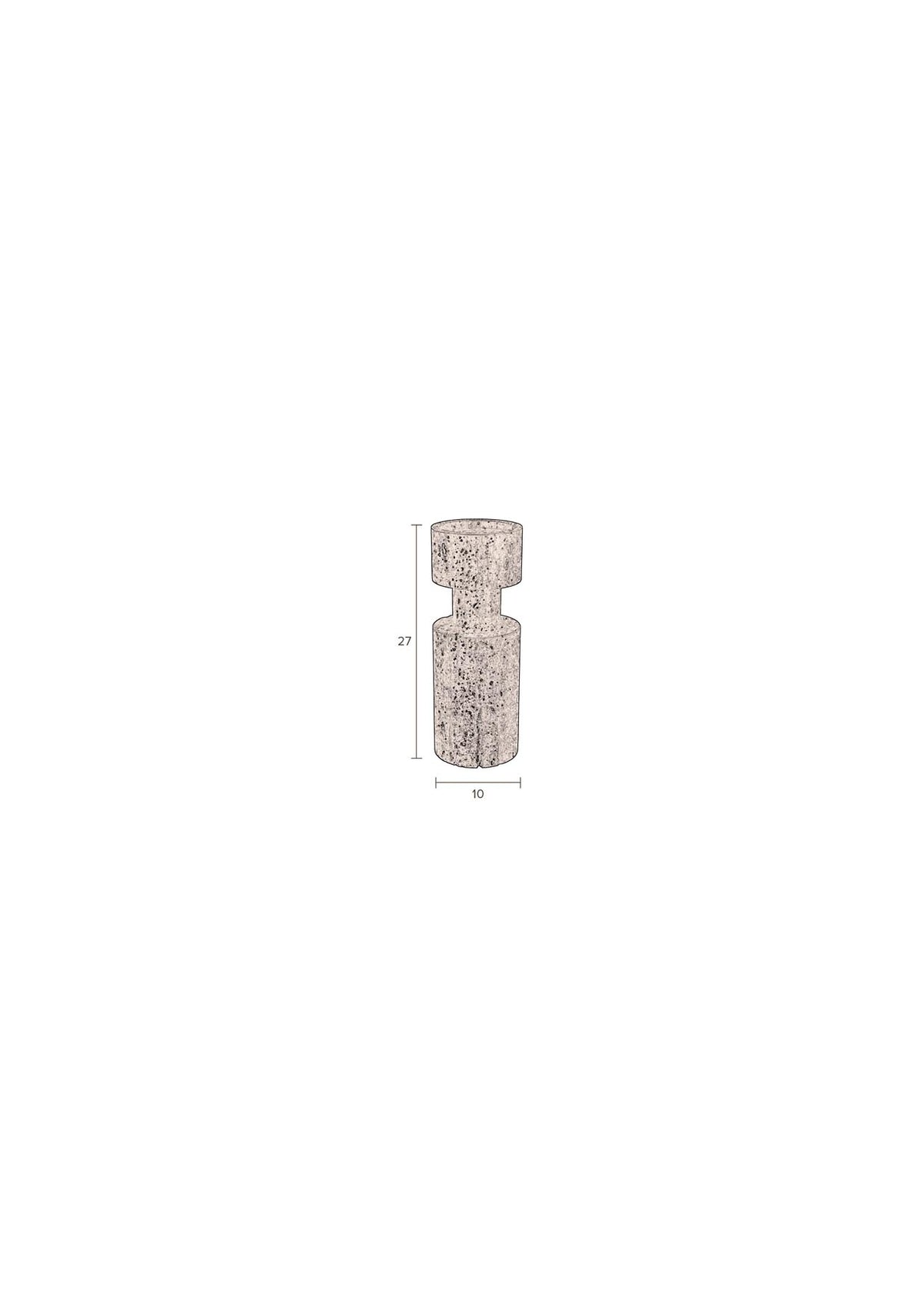 Kerzenhalter Paros Beige in Beige präsentiert im Onlineshop von KAQTU Design AG. Kerzenständer ist von Dutchbone