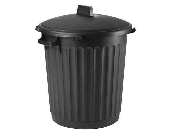 EDA Gartenabfallbehälter mit Deckel schwarz 80 Liter in Schwarz präsentiert im Onlineshop von KAQTU Design AG. Gartenabfallbehälter ist von EDA