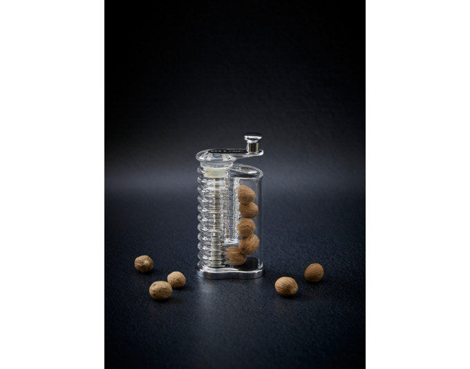 COLE&MASON Muskatmühle Wallis 14.5 cm in Transparent, Silber präsentiert im Onlineshop von KAQTU Design AG. Mühlen ist von COLE & MASON