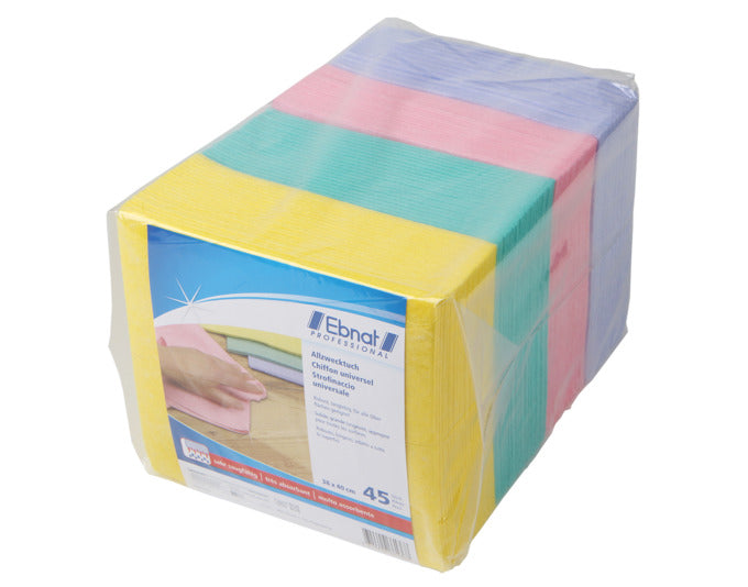 EBNAT Allzwecktuch 45 Stück Farben assortiert 40x38cm in  präsentiert im Onlineshop von KAQTU Design AG. Reinigungsmittel ist von EBNAT