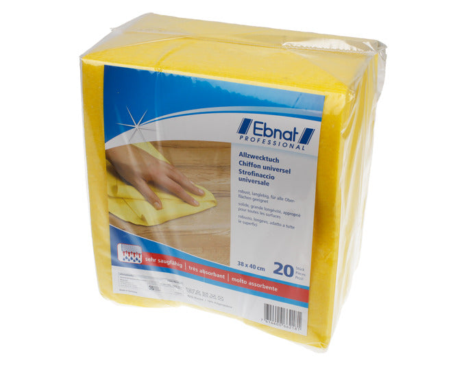 EBNAT Allzwecktuch 20 Stück gelb 40x38cm in  präsentiert im Onlineshop von KAQTU Design AG. Reinigungsmittel ist von EBNAT
